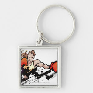 Llavero Guante de boxeo de la mujer que lleva