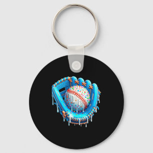 Llavero Guante de helado con gotas de béisbol con bola de