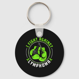 Llavero Guantes de boxeo de apoyo a la concienciación sobr