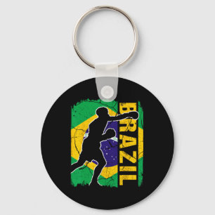 Llavero Guantes de boxeo de Brasil con bandera de Brasil