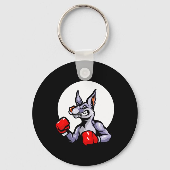 Llavero Guantes de Boxeo Kangaroo Kickboxing Lucha Deporte (Anverso)