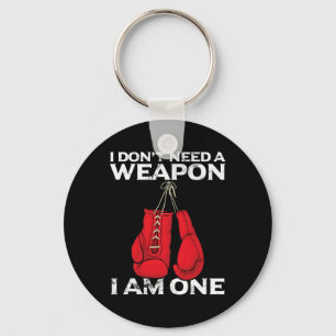 Llavero Guantes de boxeo no necesito un cazador de armas