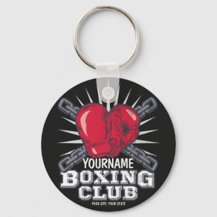 Llavero Guantes de boxeo personalizados boxeador campeón d