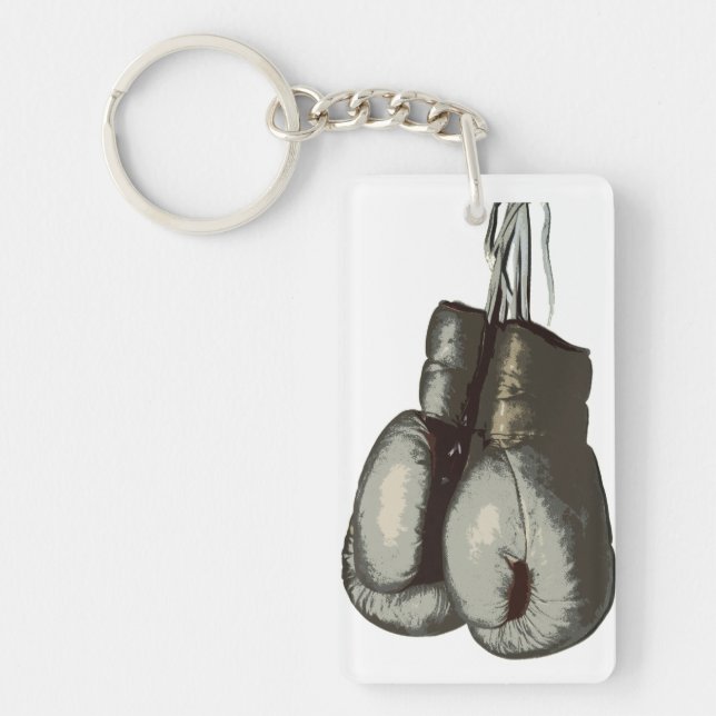 Llavero Guantes de boxeo viejos deportivos (Frente)
