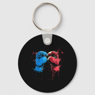 Llavero Guantes de Kickboxing Gráfico Artes Marciales