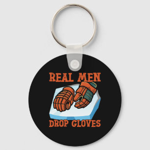 Llavero Guantes vintage de hockey sobre hielo, hombres de