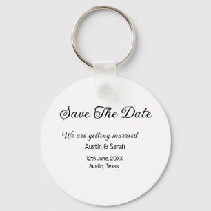 Llavero Guardar el análisis de fecha sitio web del boda QR