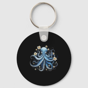 Llavero Guardar Kraken Blue Octopus Squid Sea Live Save Oc