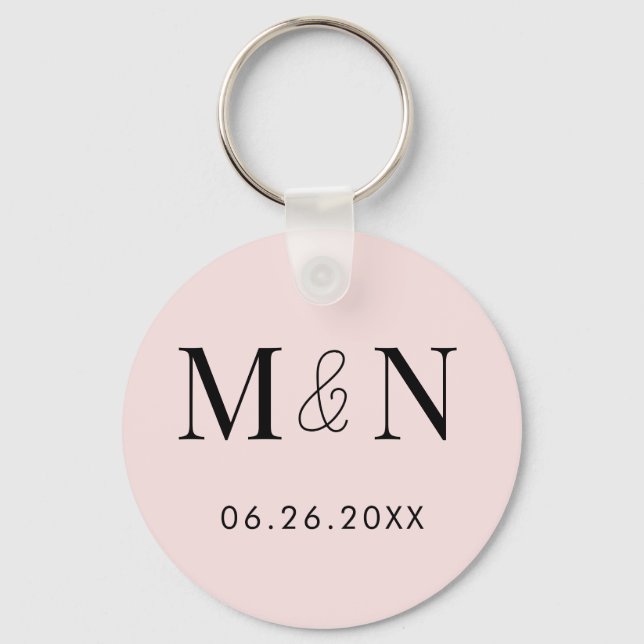 Llavero Guardar la fecha monogramada (Anverso)