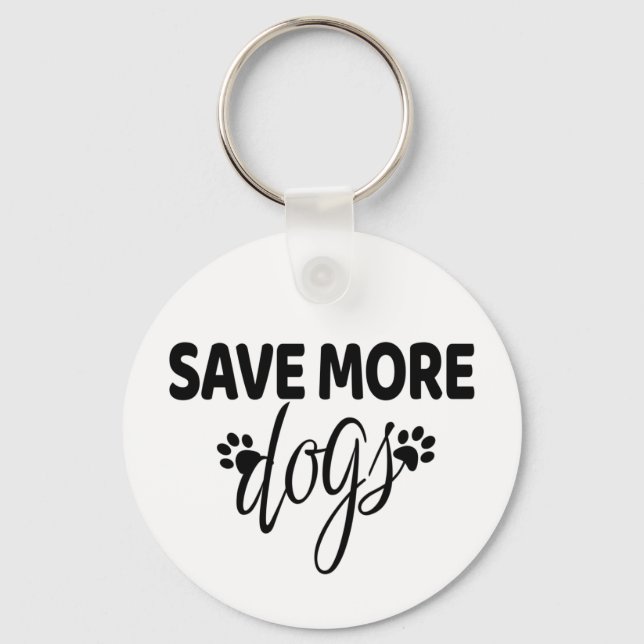 Llavero Guardar más perros (Anverso)