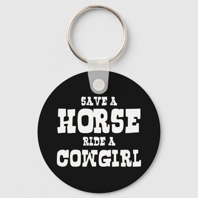 LLAVERO GUARDAR UN CABALLO EN UNA CHICA CLAVE (Anverso)