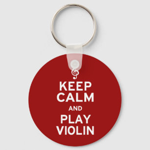 Llavero Guarde el violín de la calma y del juego