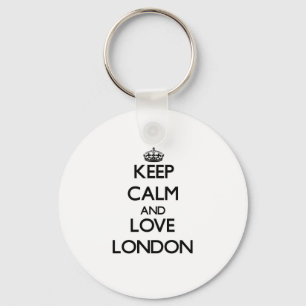 Llavero Guarde la calma y ame Londres