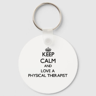 Llavero Guarde la calma y ame un arapist físico
