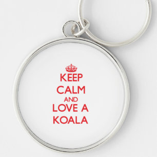 Llavero Guarde la calma y ame una koala