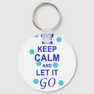 Llavero Guarde la calma y déjela ir