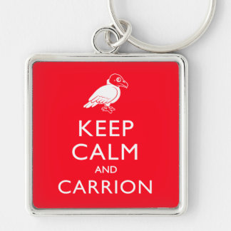 Llavero Guarde la calma y el Carrion