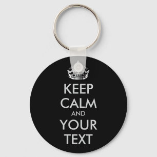 Llavero GUARDE LA CALMA y SU TEXTO - texto personalizado