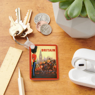 Llavero Guardia Real Británica del Rey Vintage Gran Bretañ