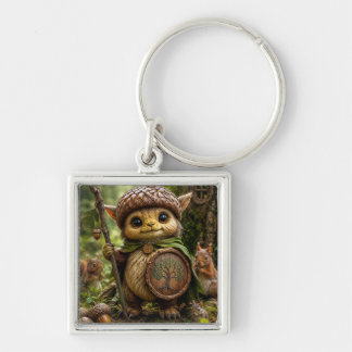 Llavero Guardián de la Bellota Cute Monstruo del Bosque
