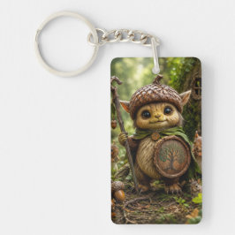 Llavero Guardián de la Bellota Cute Monstruo del Bosque