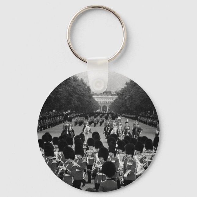 Llavero Guardias de Inglaterra de época regresando a lo la (Anverso)