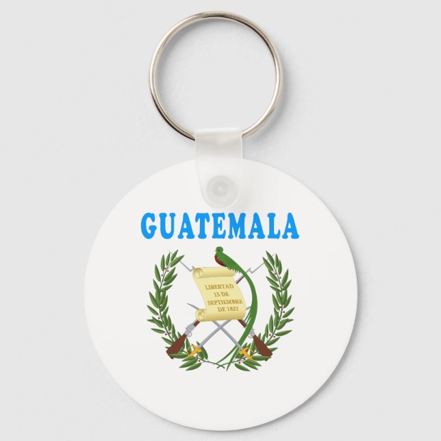 Llavero Guatemala Diseños De Escudo De Armas (Anverso)