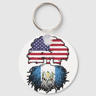 Llavero Guatemala Guatemalteca, bandera de raíces de árbol