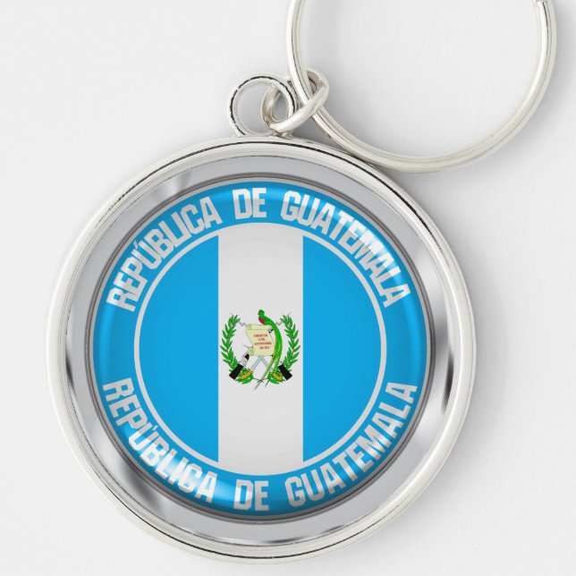 Llavero Guatemala Round Emblem (Frente)