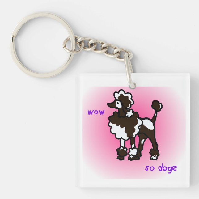 Llavero Guau, tan caniche (Frente)