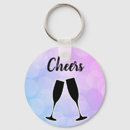 Llavero Guay asombrosa de moda morada con tu nombre