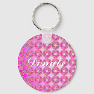Llavero Guay, asombrosos donuts rosados