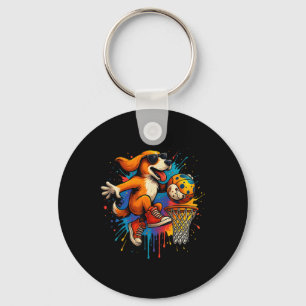 Llavero Guay Baloncesto Perro Dunking Divertido Niños Pet