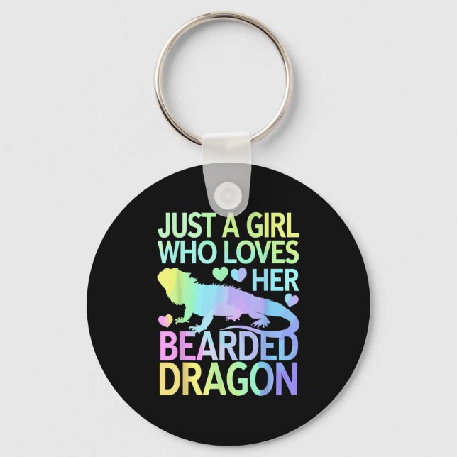 Llavero Guay Bearded Dragon Art Para Mujeres Chicas Bearde (Anverso)