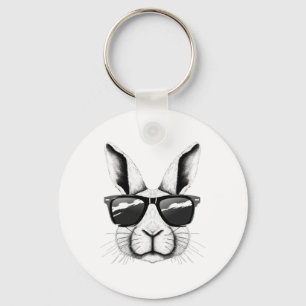 Llavero Guay Bunny Face Sungles Funny Easter Bunny Rabbit