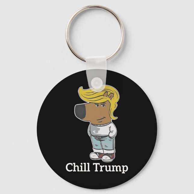 Llavero Guay Chill Guy Meme Tees - Trump Chill Guy Meme (Anverso)