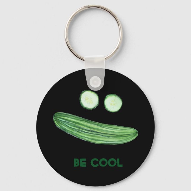 Llavero Guay como pepino "BE GUAY" es una divertida cara d (Anverso)