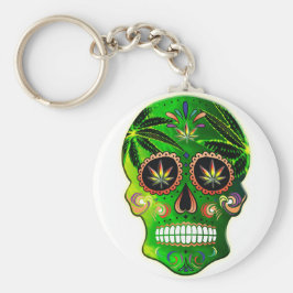 Llavero Guay Day of the Dead Sugar Skull Weed