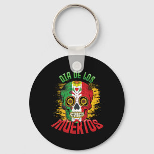 Llavero Guay de la bandera mexicana del Día de los Muertos
