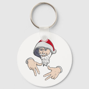Llavero Guay Gangsta Hip Hop Hand Rap Santa Claus
