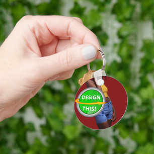 Llavero ¡Guay! Keychain - Círculo Metalizado - Personaliza