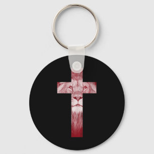 Llavero Guay Lion Of Judah Cross Jesus Gift para los crist