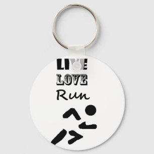 Llavero Guay Live Love Run Runners Art Design