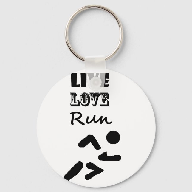 Llavero Guay Live Love Run Runners Art Design (Anverso)