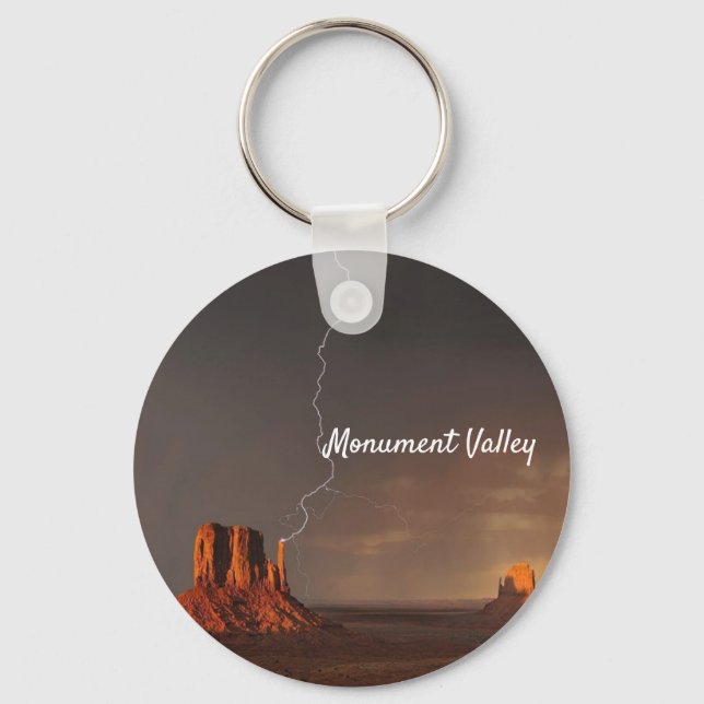 Llavero Guay Monument Valley Lightning Storm Arizona (Anverso)