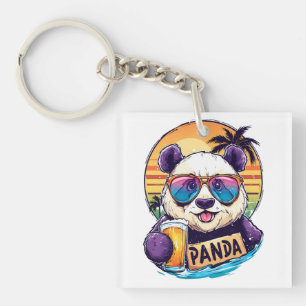 Llavero Guay Panda: Vibes de verano y cerveza retro