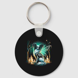 Llavero Guay Papillon Dog Skeleton Halloween Dog Mom Dad C