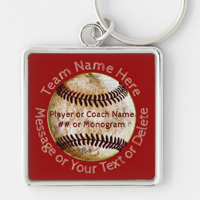 Llavero Guay Personalizado Béisbol Team Gifts, Keychain (Frente)