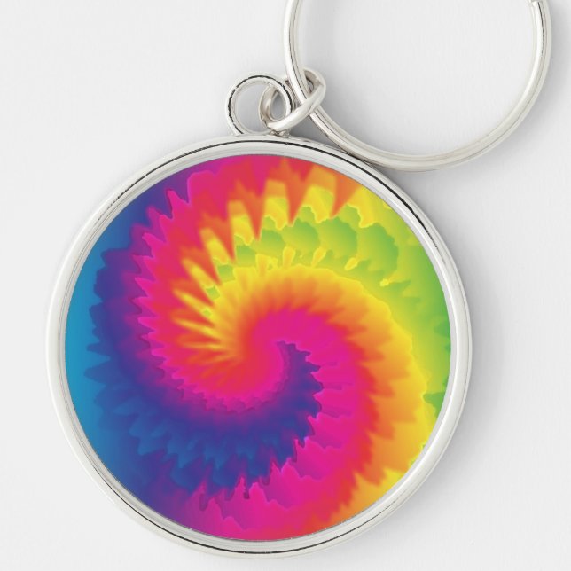 Llavero Guay Rainbow Tie Dye (Frente)