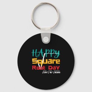 Llavero Guay Retro Happy Square Root Day Chiste